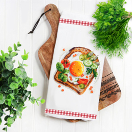 Borduurpakket Fried Eggs Toast - Chudo Igla    ci-120-092