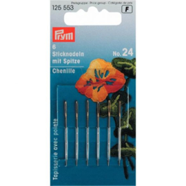 Prym Borduurnaalden met punt 37 x 0.80 mm zilver 125 553