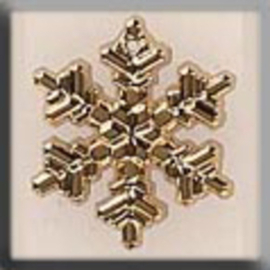 Glass Treasures Large Snowflake-Gold - Mill Hill  mh-12040