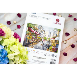 Borduurpakket Paris Flower Shop - Luca-S     ls-bu5107