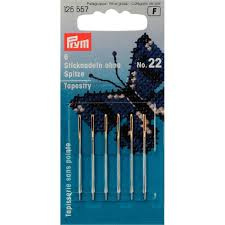 Prym Borduurnaalden zonder punt 40 x 0.90 mm zilver 125 557