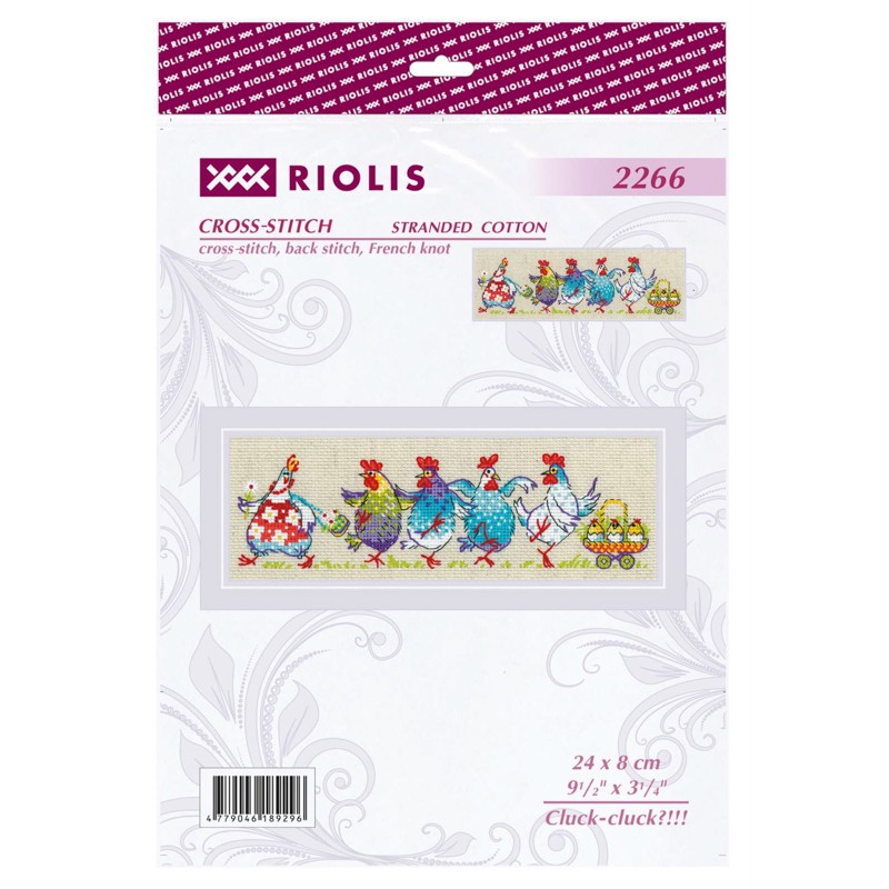 Borduurpakket Cluck-cluck?!!! - RIOLIS    ri-2266