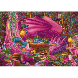 Borduurpakket The Reading Realm - Leti Stitch     leti-l9970