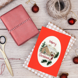 Borduurpakket Christmas Card - Christmas Cottage - Bothy Threads     bt-dwcdx26