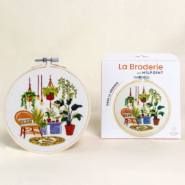 Vrij borduren pakket Little Greenhouse - Milpoint     mil-e1-006k