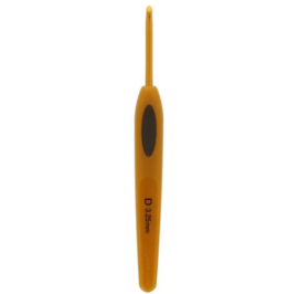Clover Softgrip Touch haaknaald aluminium 3.25mm / CL 1004