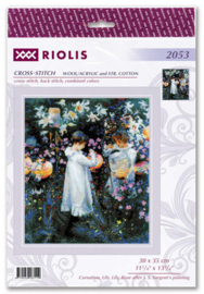Borduurpakket Carnation, Lily, Lily, Rose after J. S. Sargent's painting - RIOLIS   ri-2053