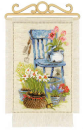 Borduurpakket Cottage Garden - Spring - RIOLIS    ri-1656