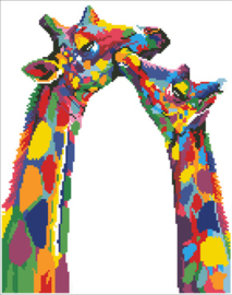 Diamond Art Giraffes - Leisure Arts    la-da03-50463