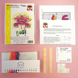 Borduurpakket Little Stitchers Hop - Mini Monsters - Peggy - Bothy Threads     bt-hop03