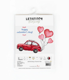 Borduurpakket Happy Valentine’s Day - Leti Stitch   leti-0983