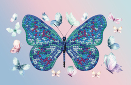 Diamond Dotz Etui met rits - Butterfly Days - Needleart World    nw-dtz14-015