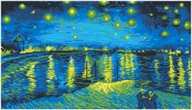 Diamond Dotz Starry Night Over the Rhône (après Van Gogh) - Needleart   nw-dd11-017