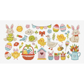 Borduurpakket Easter Sampler - Leti Stitch     leti-l9980