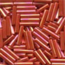 Medium Bugle Beads Red Rainbow - Mill Hill   mh-82050