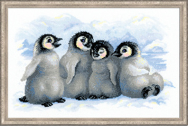 Borduurpakket Funny Penguins - RIOLIS    ri-1323