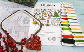 Borduurpakket Christmas Sampler - Leti Stitch     leti-l9928