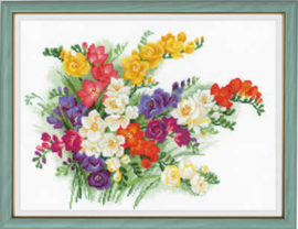 Borduurpakket Freesia - RIOLIS    ri-1561