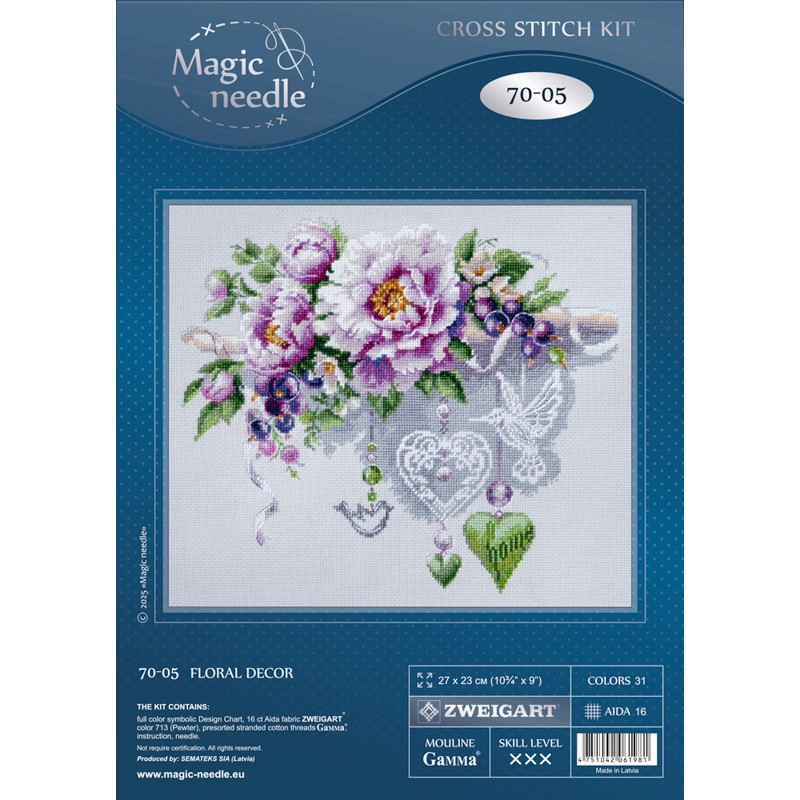 Borduurpakket Floral Decor - Magic Needle    ci-070-005