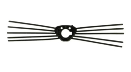 Snorharen voor dierenneuzen 88mm zwart / 21095 - 4