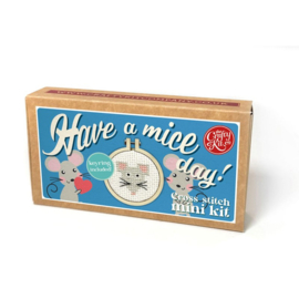 Borduurpakket Matchbox Have a Mice day! - ckc-mb-064