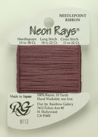 Neon Rays Dark Antique Rose - Rainbow Gallery    rg-n113