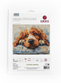 Borduurpakket Cocker Spaniel - Luca-S     ls-bu5058