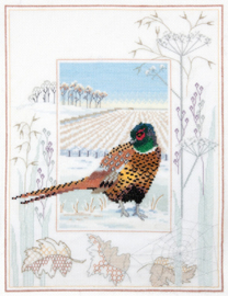 Borduurpakket Wildlife - Pheasant - Derwentwater Designs    bt-dwwil07