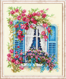Borduurpakket Blossoming Window - Chudo Igla (Magic Needle)    ci-074-001