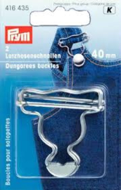 Prym Gespen voor Tuinbroeken  Zilverkleurig  416 435