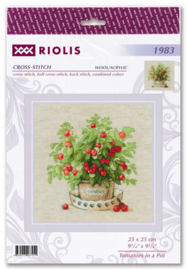 Borduurpakket Tomatoes in a Pot - RIOLIS  ri-1983
