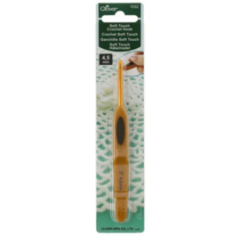 Clover Softgrip Touch haaknaald aluminium 4.50mm / CL 1032