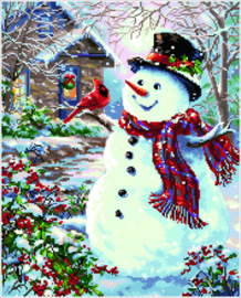 Diamond Dotz Snowman & Feathered Friend - Needleart World  nw-dd13-034