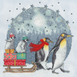 Borduurpakket Jane Sunner - Winter Waddle - Bothy Threads    bt-xjs03