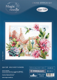 Borduurpakket Wild West Flowers - Chudo Igla   ci-550-758