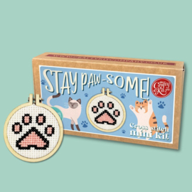 Borduurpakket Matchbox - Stay Paw-some! - ckc-mb-207