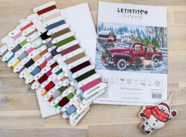 Borduurpakket Christmas Delivery - Leti Stitch   leti-l8014
