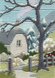 Platsteek pakket Long Stitch Seasons - Winter Garden - Bothy Threads    bt-dw14mls20