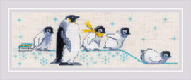 Borduurpakket Penguins - RIOLIS  ri-1975