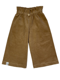 Corduroy wideleg broek camel