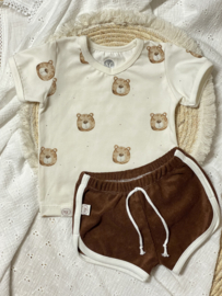 V hals shirtje bear bio