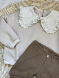 Warme winterlegging mokka