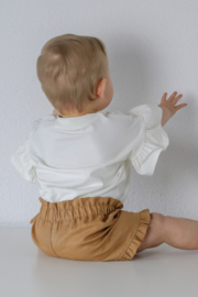 Ruffle shirt ecru