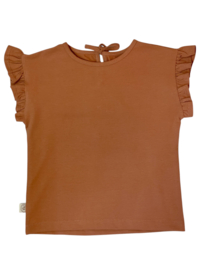 Ruffle shirt ecru