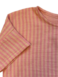 Hydrofiel zomersetje met oversized top en short sorbet