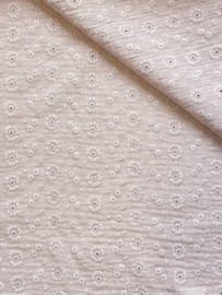 Hydrofiel broderie licht oudroze