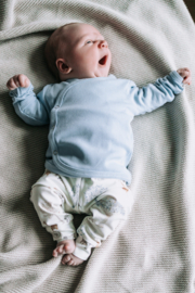 Baby overslag shirtje licht blauw