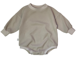 Sweaterromper wafel zand