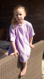 Boho jurk van mousseline lila