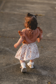 Ruffle shirt ecru